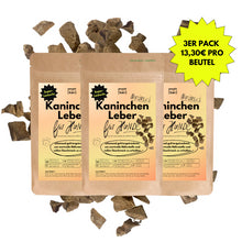 Super Leckerli aus 100% gefriergetrockneter Kaninchenleber (3er Pack)